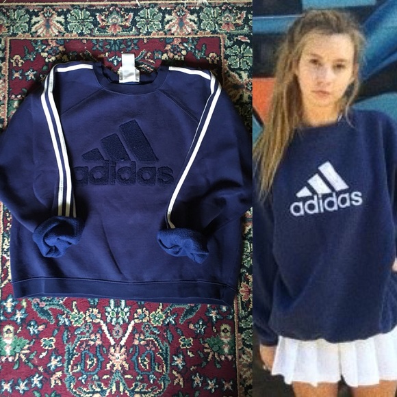 adidas navy blue sweater